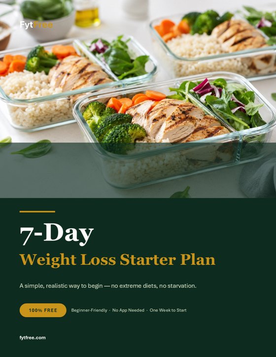 FytFree 7-Day Weight Loss Starter Plan — free PDF cover